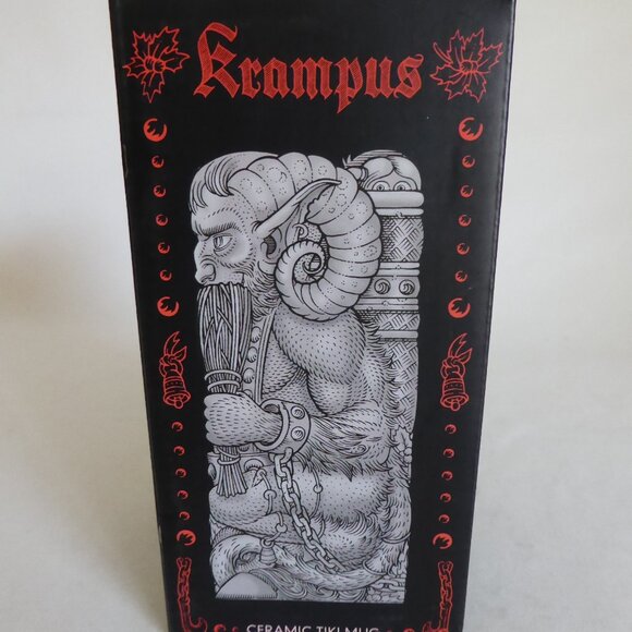 NEW 2019 KRAMPUS MONDO TEE-KIS BEAST RED WASH VARIANT CERAMIC TIKI MUG - Picture 15 of 16
